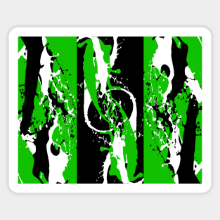 Paint splashes green Sticker